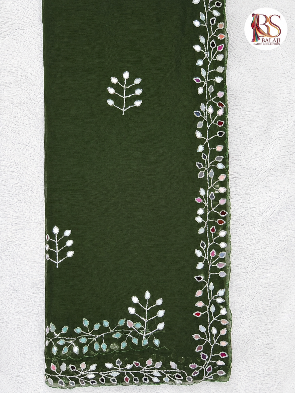 Signature Mirror Work Saree